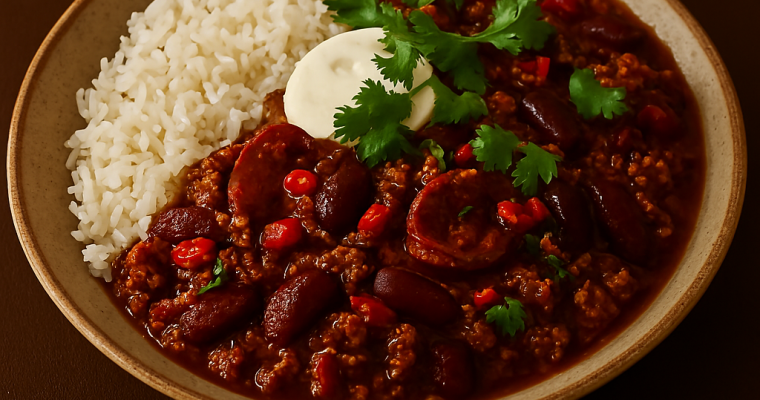 Ultimate Chilli Con Carne – Rich with Chorizo & Dark Chocolate