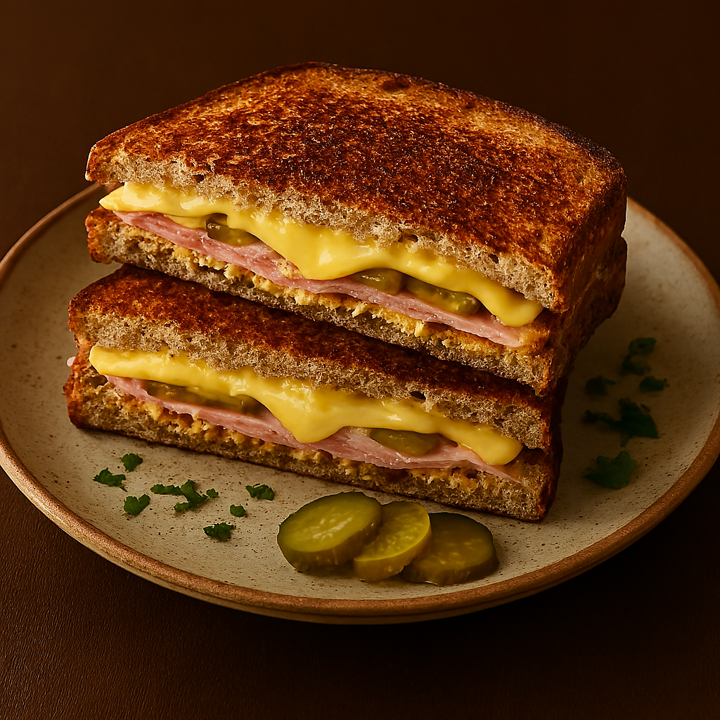 Grilled Ham, Cheese & Jalapeño Sandwich