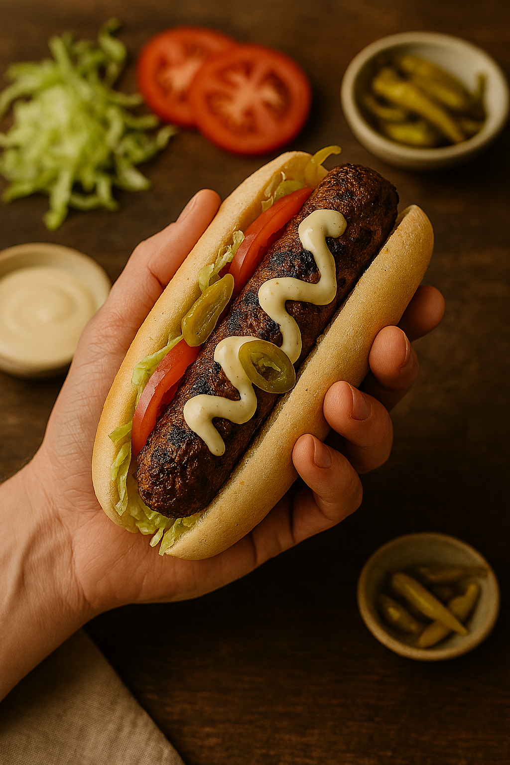 Easy Kofte Hotdogs with Juicy Spiced Lamb and Garlic Yogurt